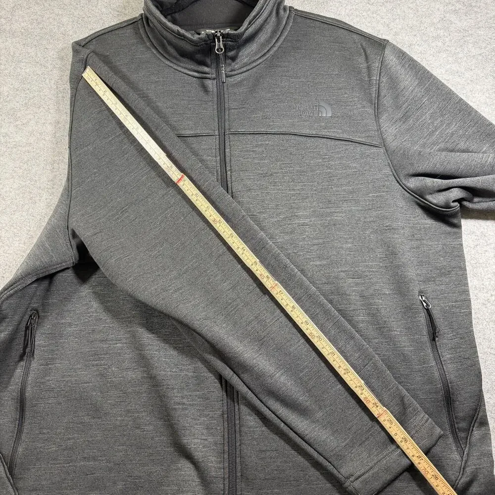 The North Face Canyonlands Full Zip Jacket Mens XXL Gray Fleece Lined Outdoor